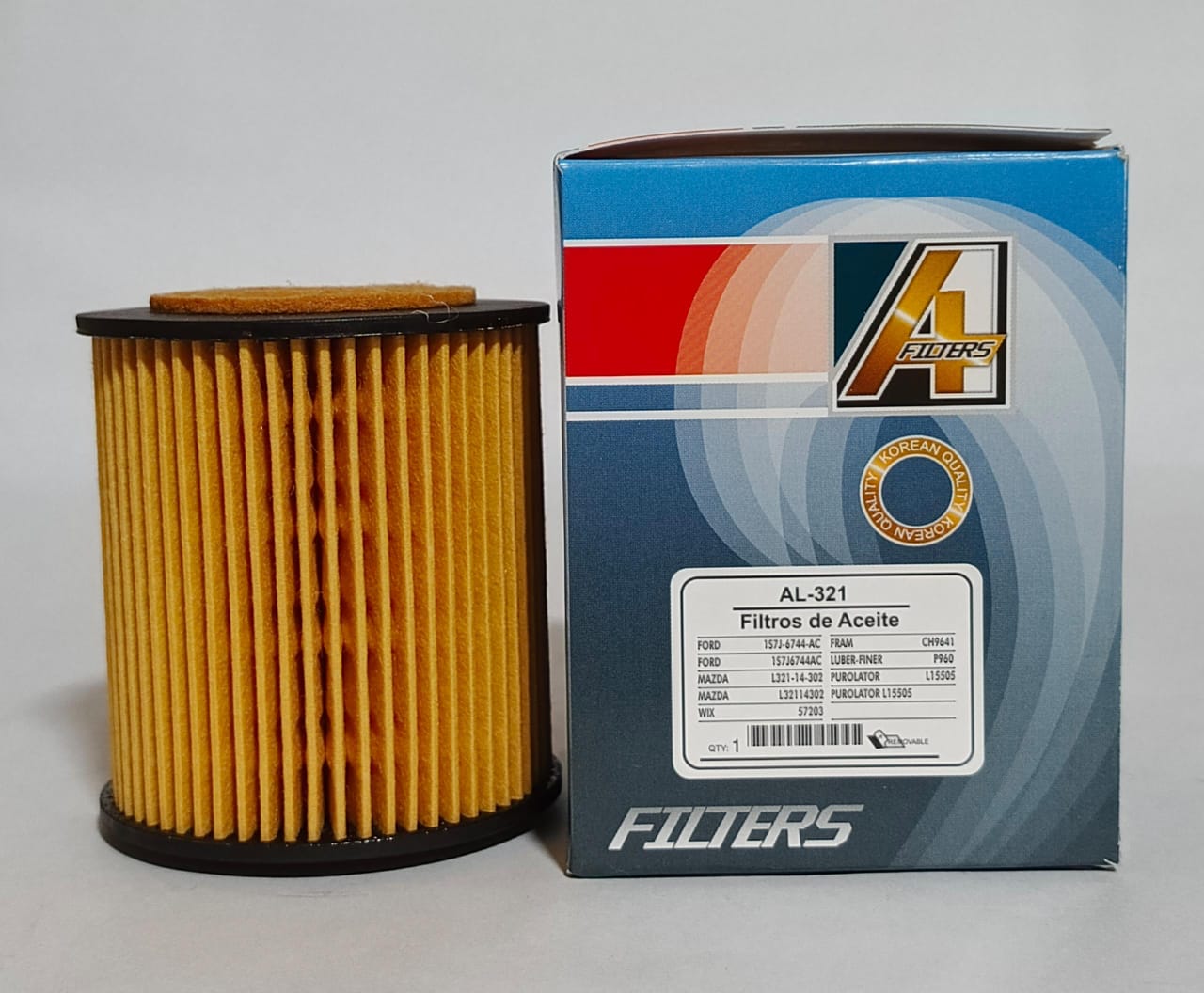 FILTRO ACEITE AL-321 MAZDA 3/6 ELEMENTO