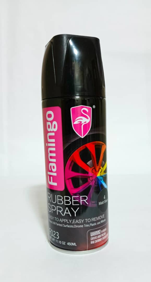  FLAMINGO SPRAY PARA GOMAS NEGRO MATE 450 
