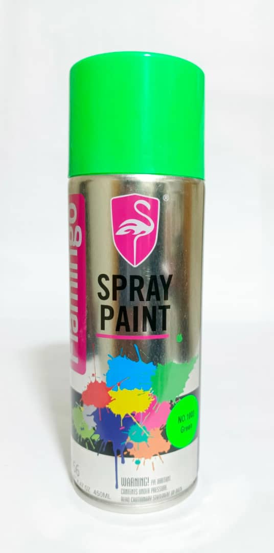 FLAMINGO SPRAY PINTURA FLUORECENTE VERDE