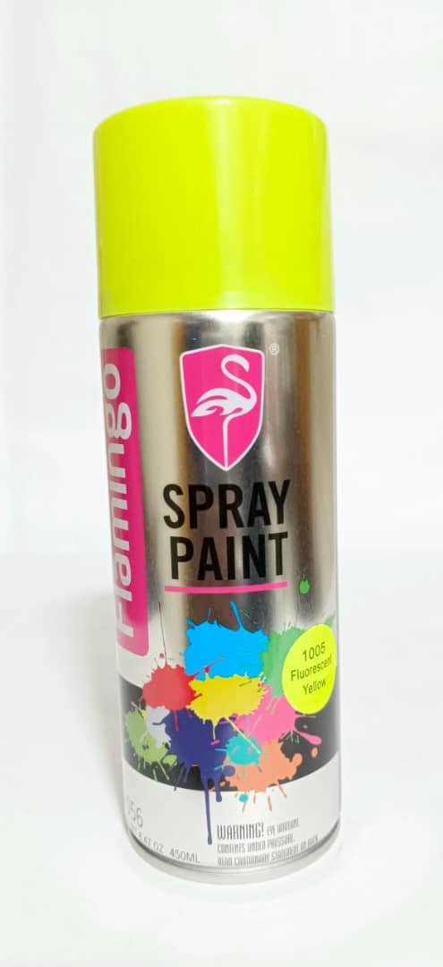 FLAMINGO SPRAY PINTURA FLUORECENTE AMARI