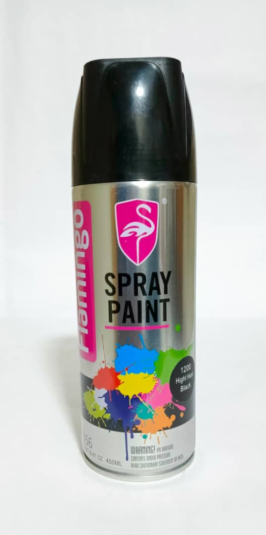 FLAMINGO SPRAY PINTURA NEGRA ALTA TEMP