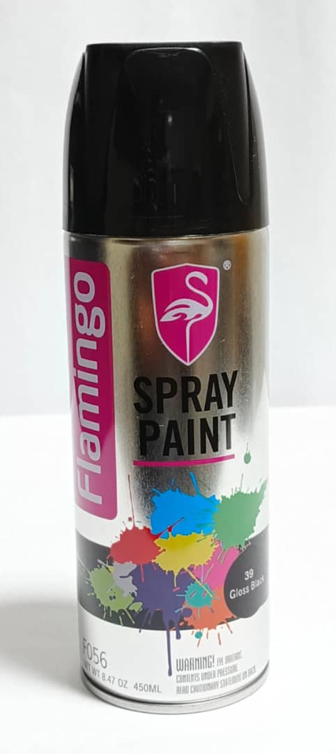FLAMINGO SPRAY PINTURA NEGRA BRILLANTE