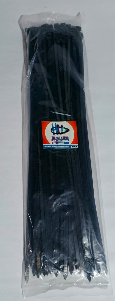 TIRRAP NEGRO DE NYLON 7.2X500MM